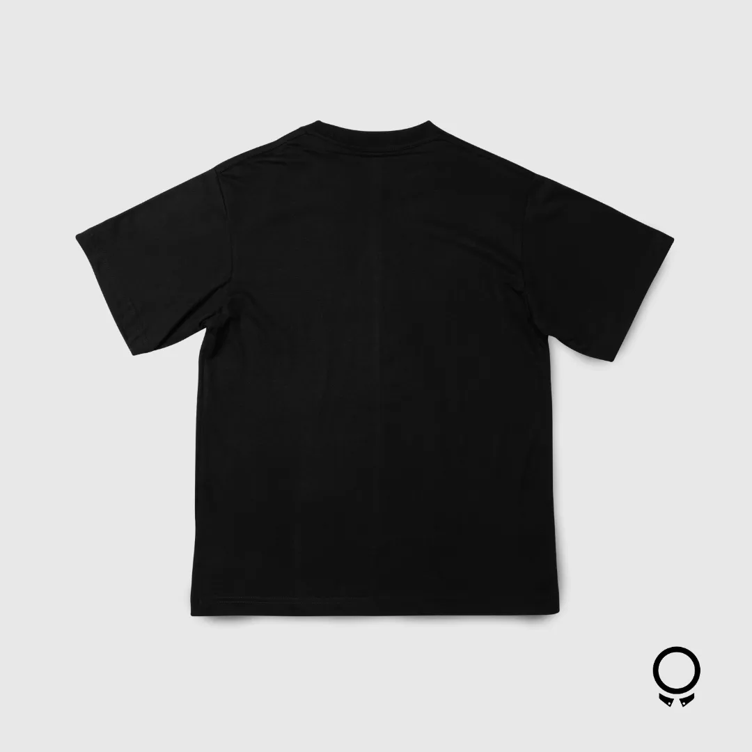 REMERA LIBERATO BASICS OVERSIZE NEGRA PINK AND THE RIAN