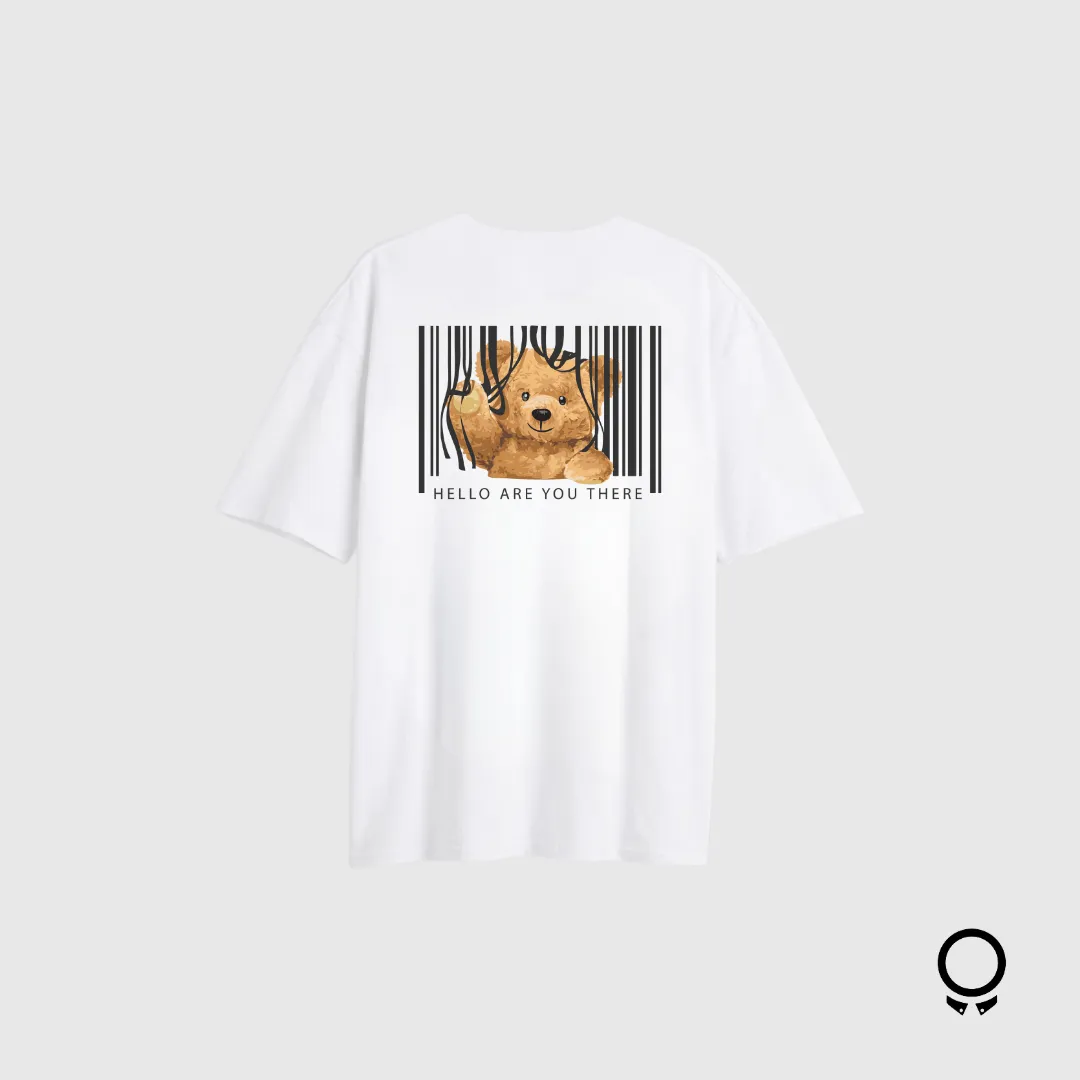 REMERA LIBERATO BASICS OVERSIZE MARFIL HELLO ARE YOU THERE