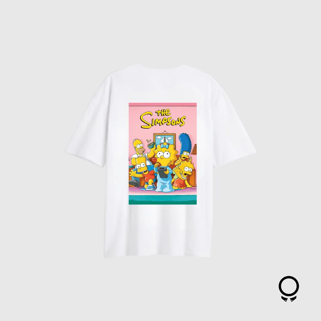 REMERA LIBERATO BASICS OVERSIZE MARFIL THE SIMPSONS