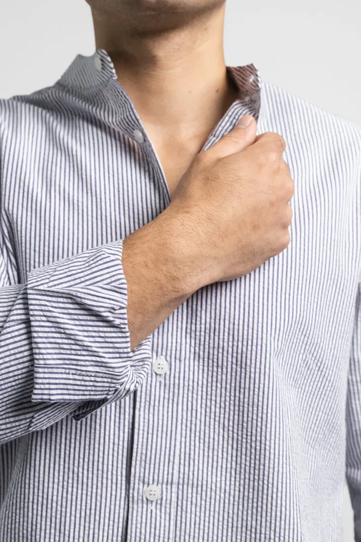 CAMISA LIBERATO BASICS MANGAS LARGAS RAYAS NEGRAS
