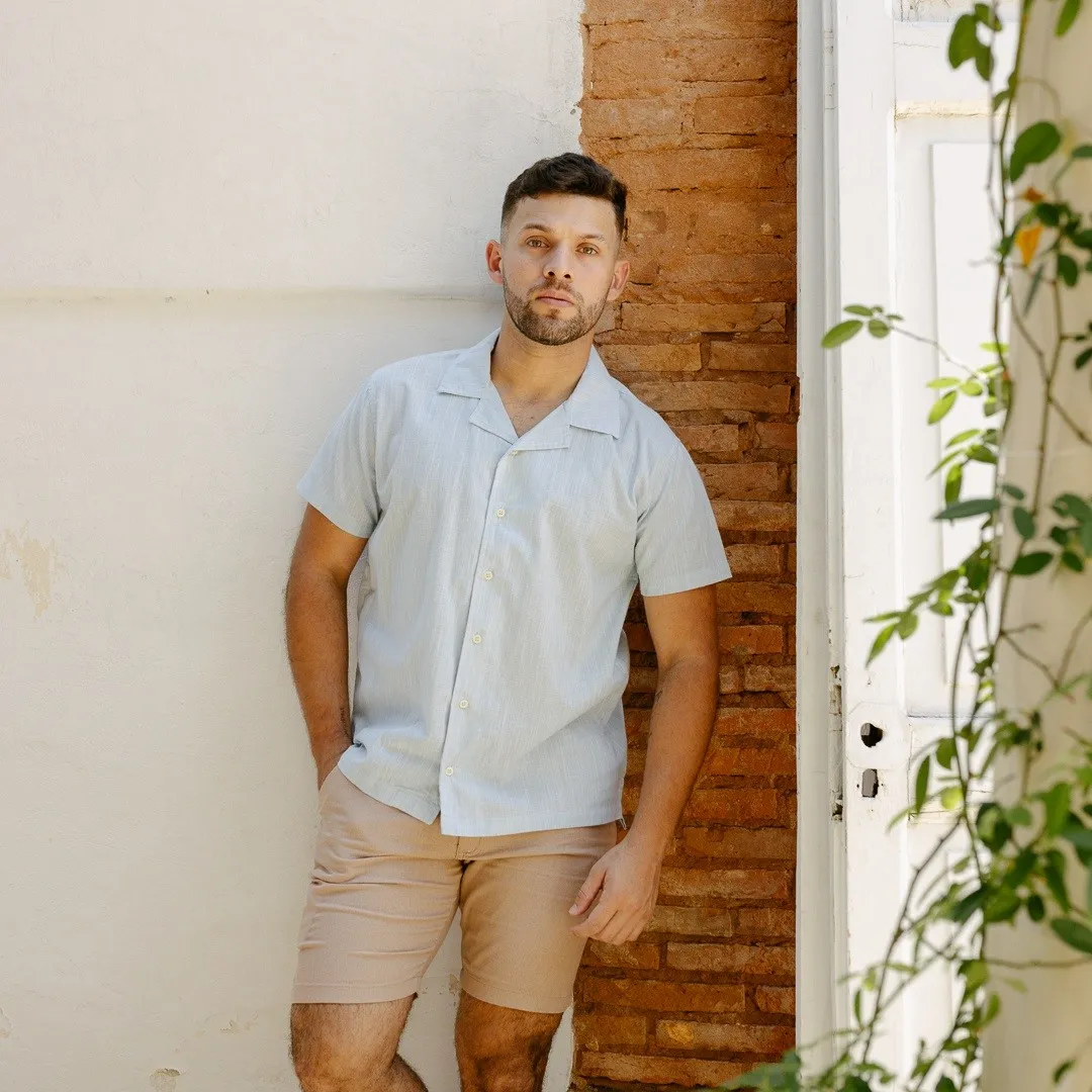 CAMISA LIBERATO BASICS PLAYERA CELESTE