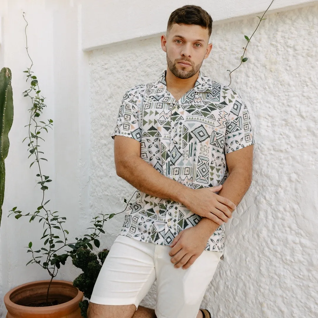 CAMISA LIBEARTO BASICS PLAYERA ESTAMPADO ETNICO