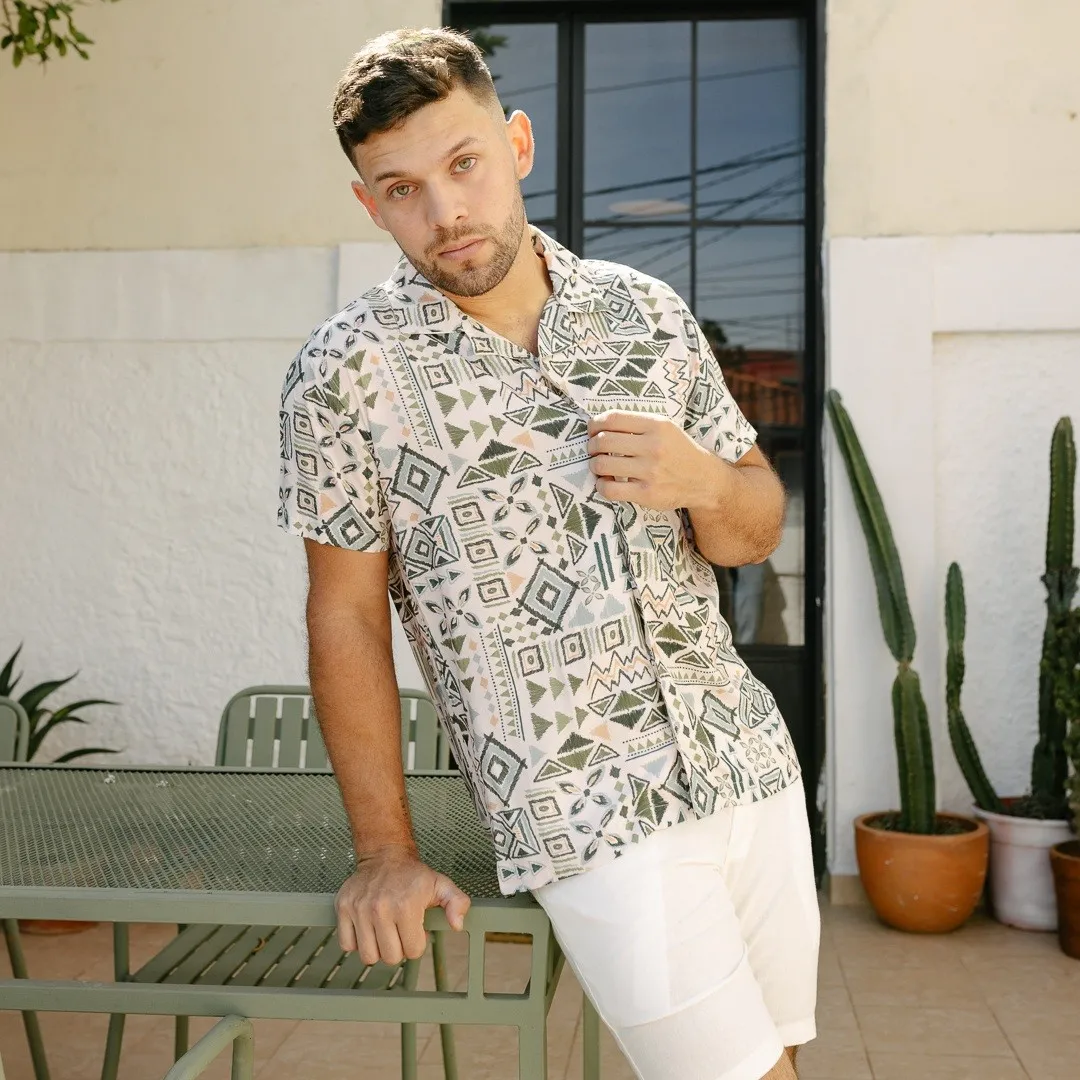 CAMISA LIBEARTO BASICS PLAYERA ESTAMPADO ETNICO