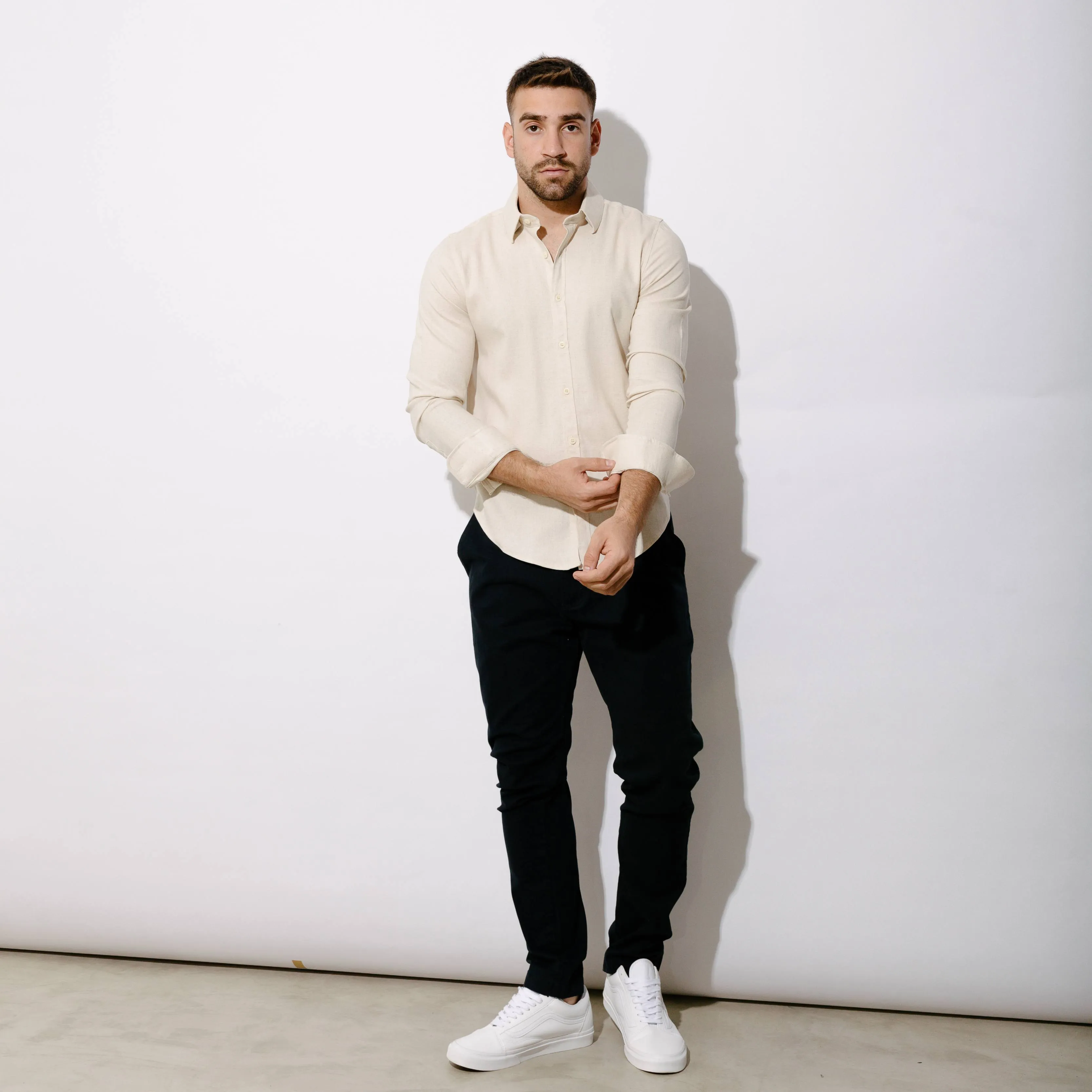 CAMISA LIBERATO BASICS MANGAS LARGAS BEIGE