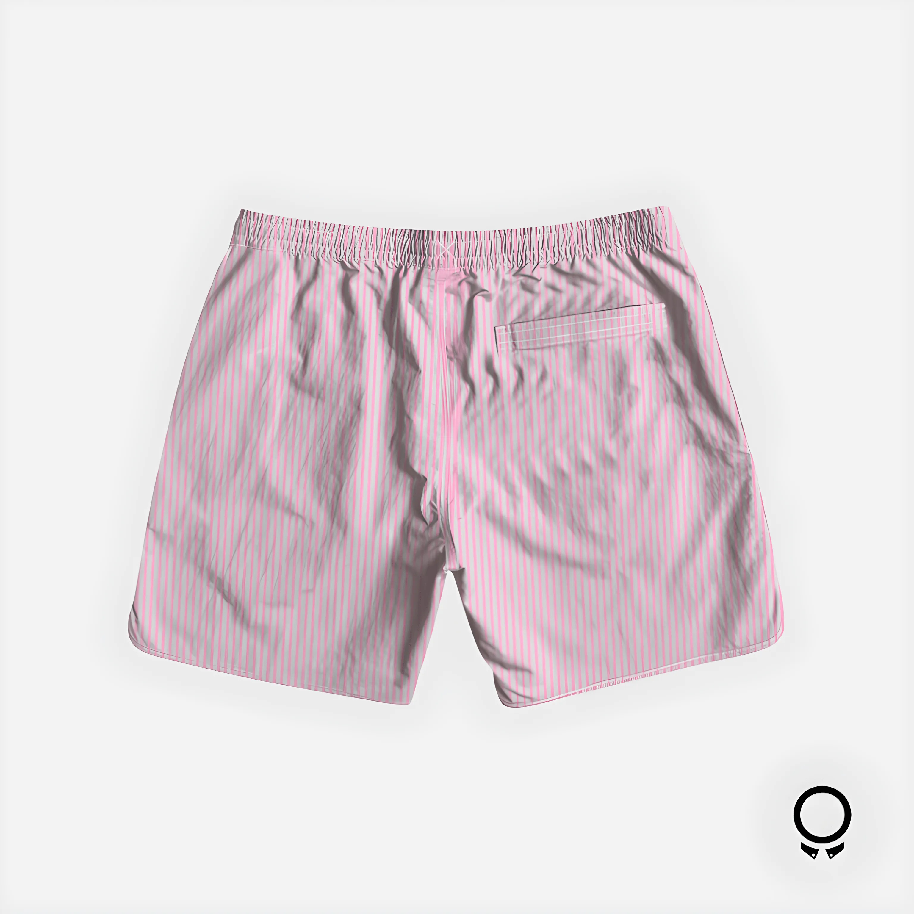 SHORT DE BAÑO LIBERATO BASICS RAYAS ROSADAS