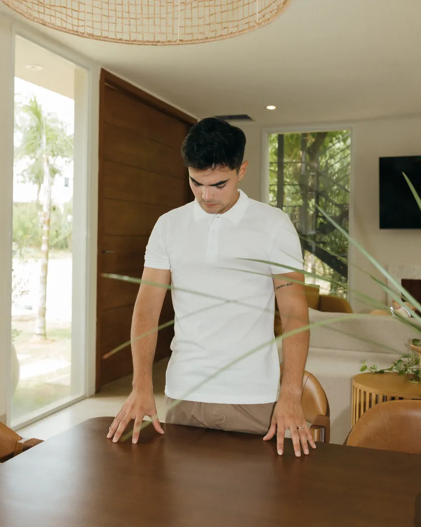 REMERA POLO LIBERATO BASICS BLANCA