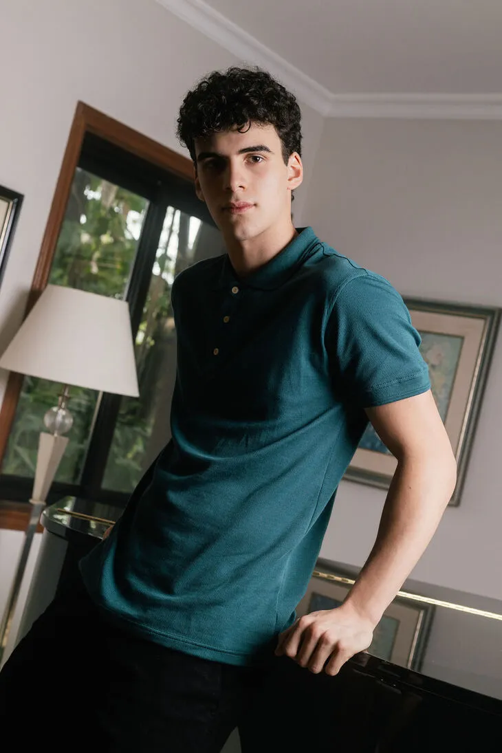 REMERA LIBERATO BASICS POLO VERDE