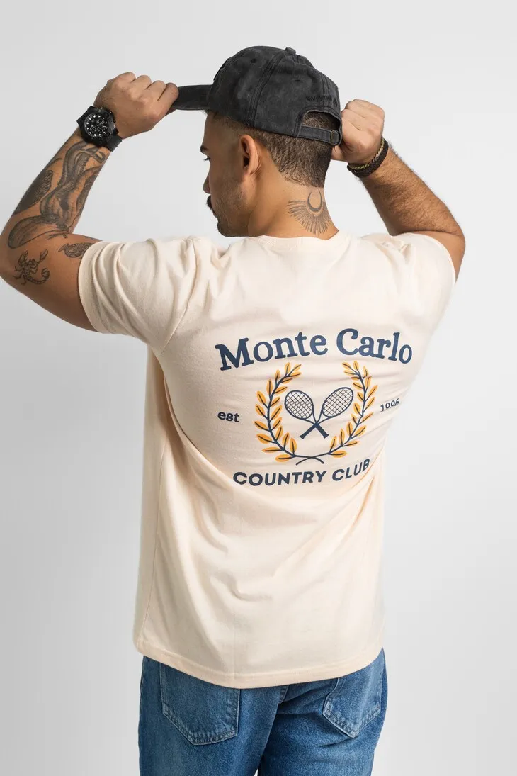 REMERA LIBERATO BASICS REGULAR FIT BEIGE MONTE CARLOS COUNTRY CLUB