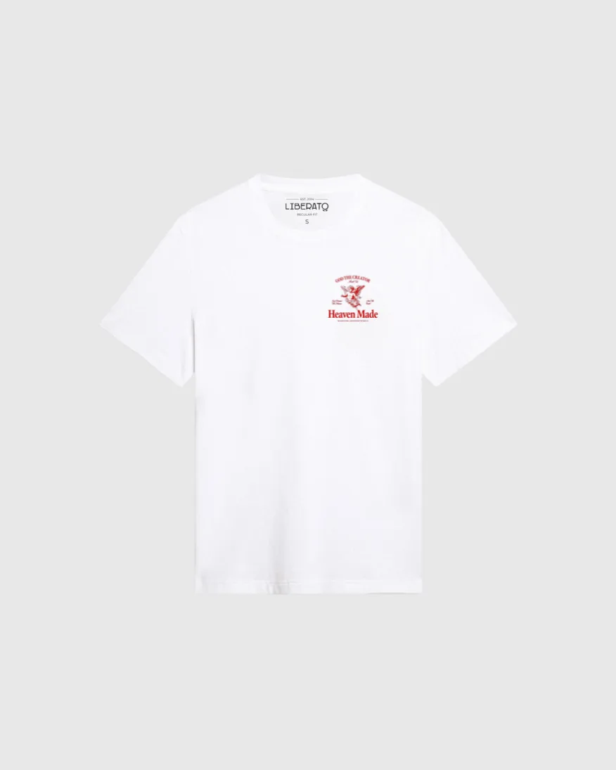 REMERA LIBERATO BASICS REGULAR FIT  MARFIL HEAVEN MADE