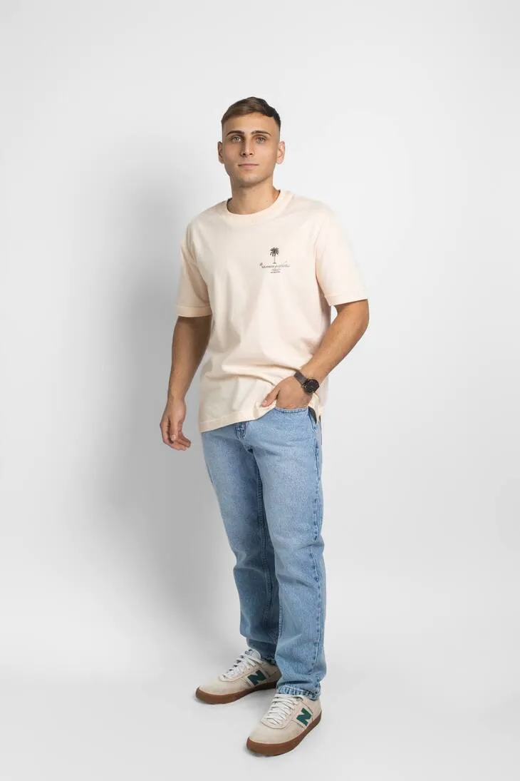 REMERA LIBERATO BASICS OVERSIZE BEIGE LE MONACO CLUB