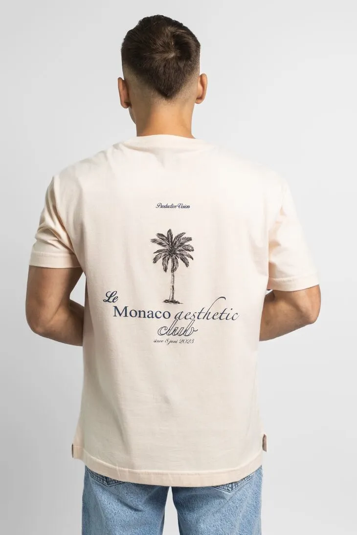 REMERA LIBERATO BASICS OVERSIZE BEIGE LE MONACO CLUB
