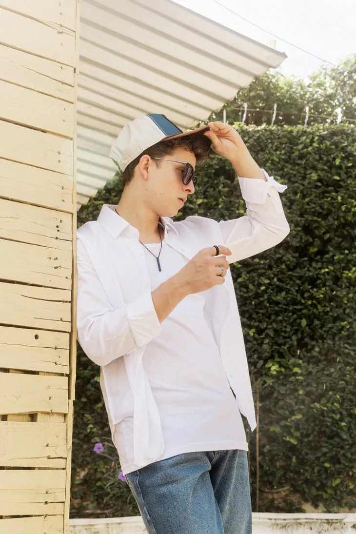 CAMISA LIBERATO BASICS MANGAS LARGAS BLANCA