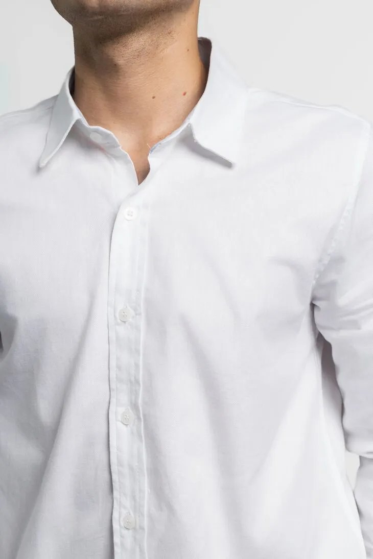 CAMISA LIBERATO BASICS MANGAS LARGAS BLANCA