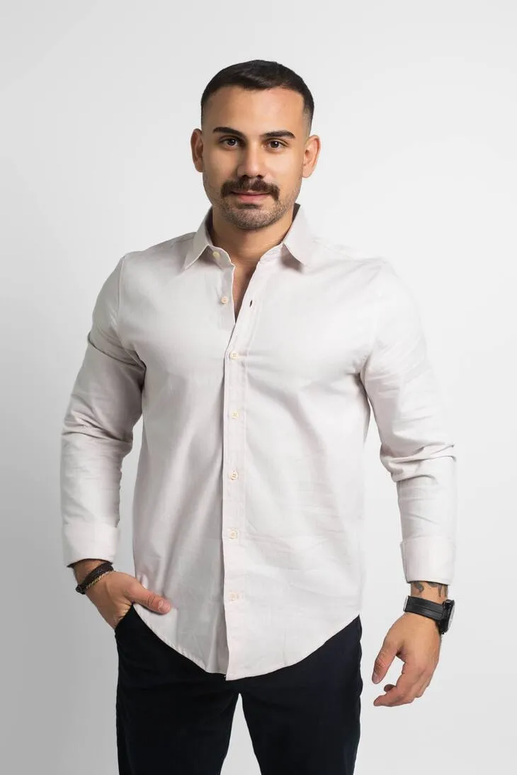 CAMISA LIBERATO BASICS MANGAS LARGAS BLANCA