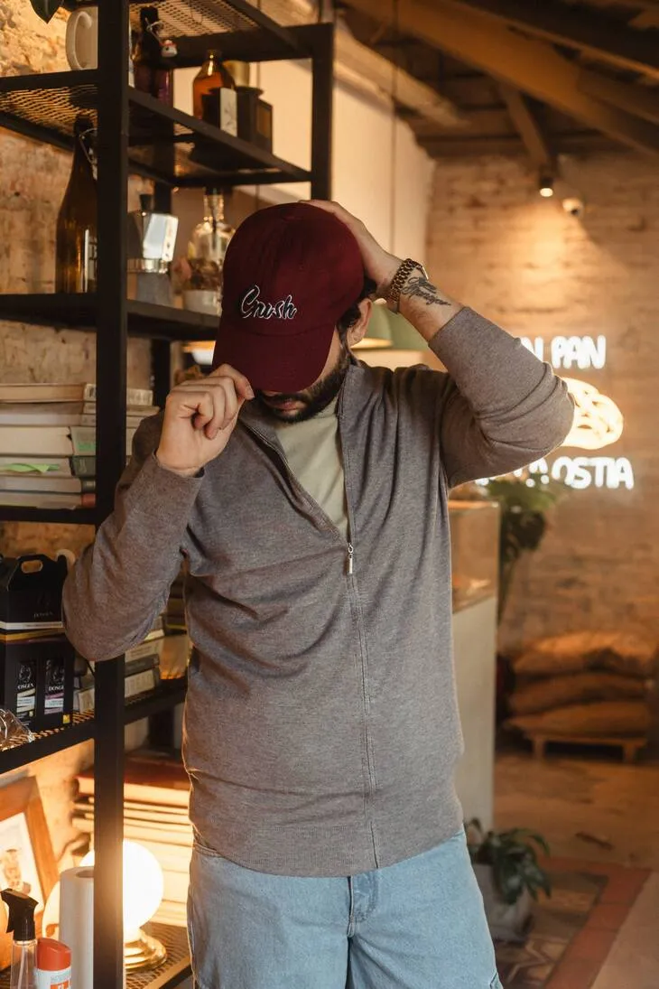 SWEATER LIBERATO BASICS CON CIERRE GRIS