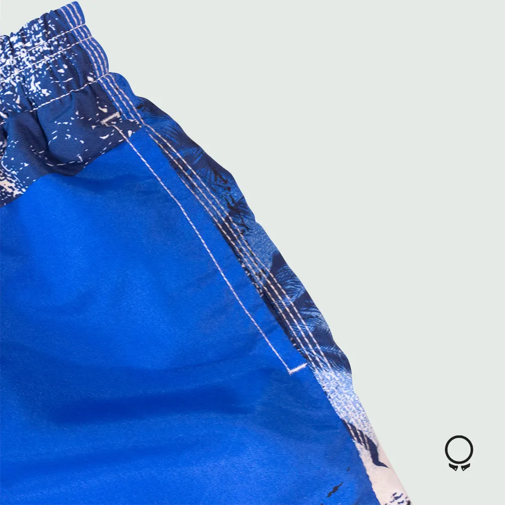 SHORT DE BAÑO BLUE ESTAMPA PLAYA