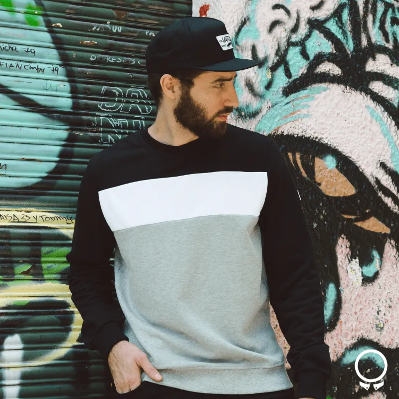 SUDADERA N+ MARC CON RECORTES NEGRO CON GRIS