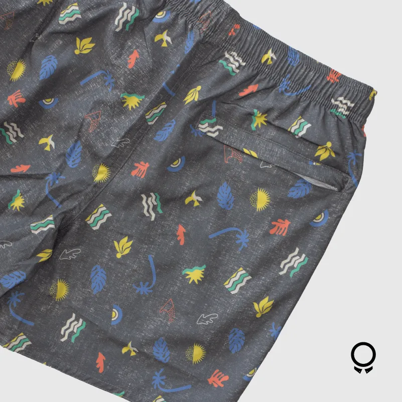 SHORT DE BAÑO N+ HOMER GRIS