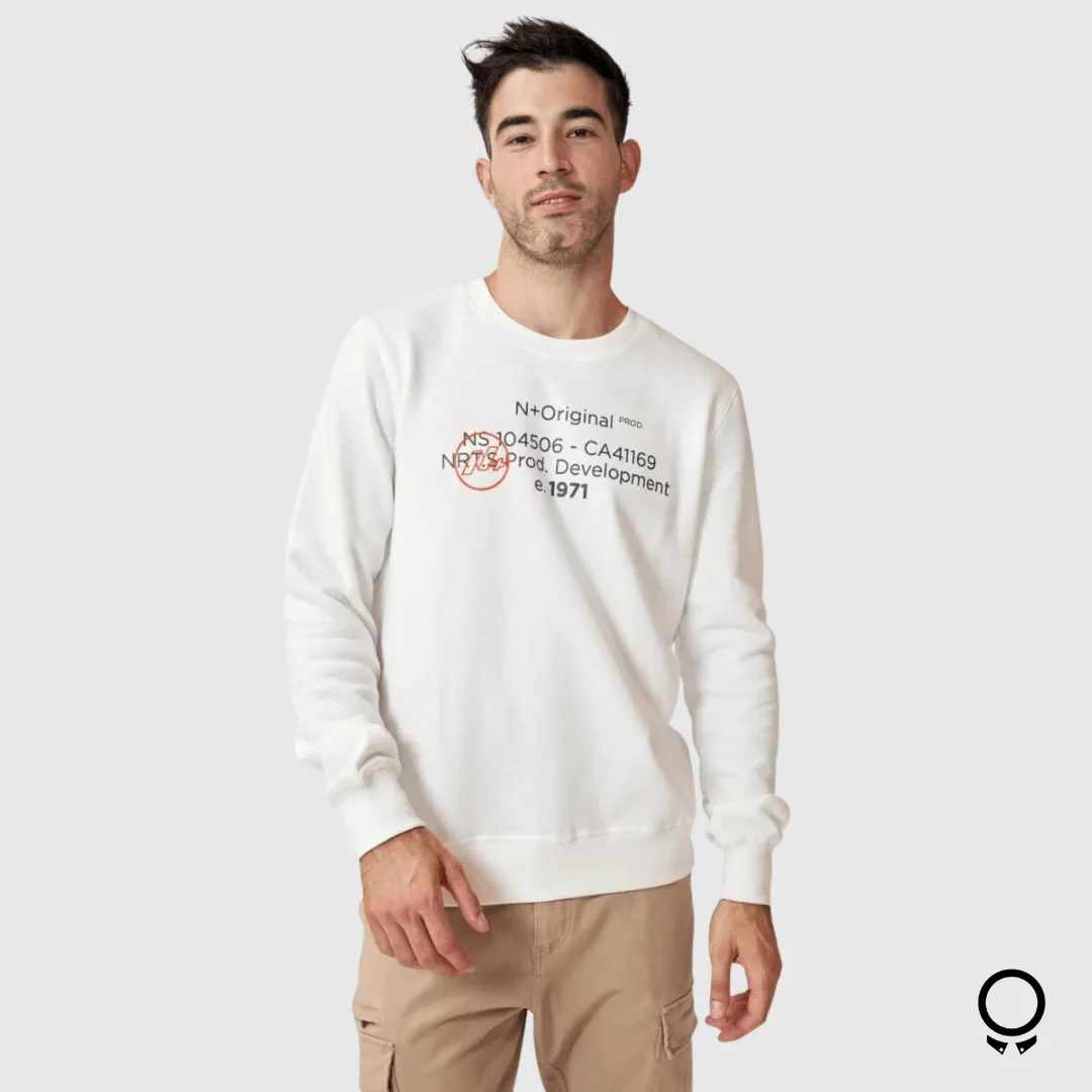 SUDADERA N+ DEVELOPMENT BLANCA