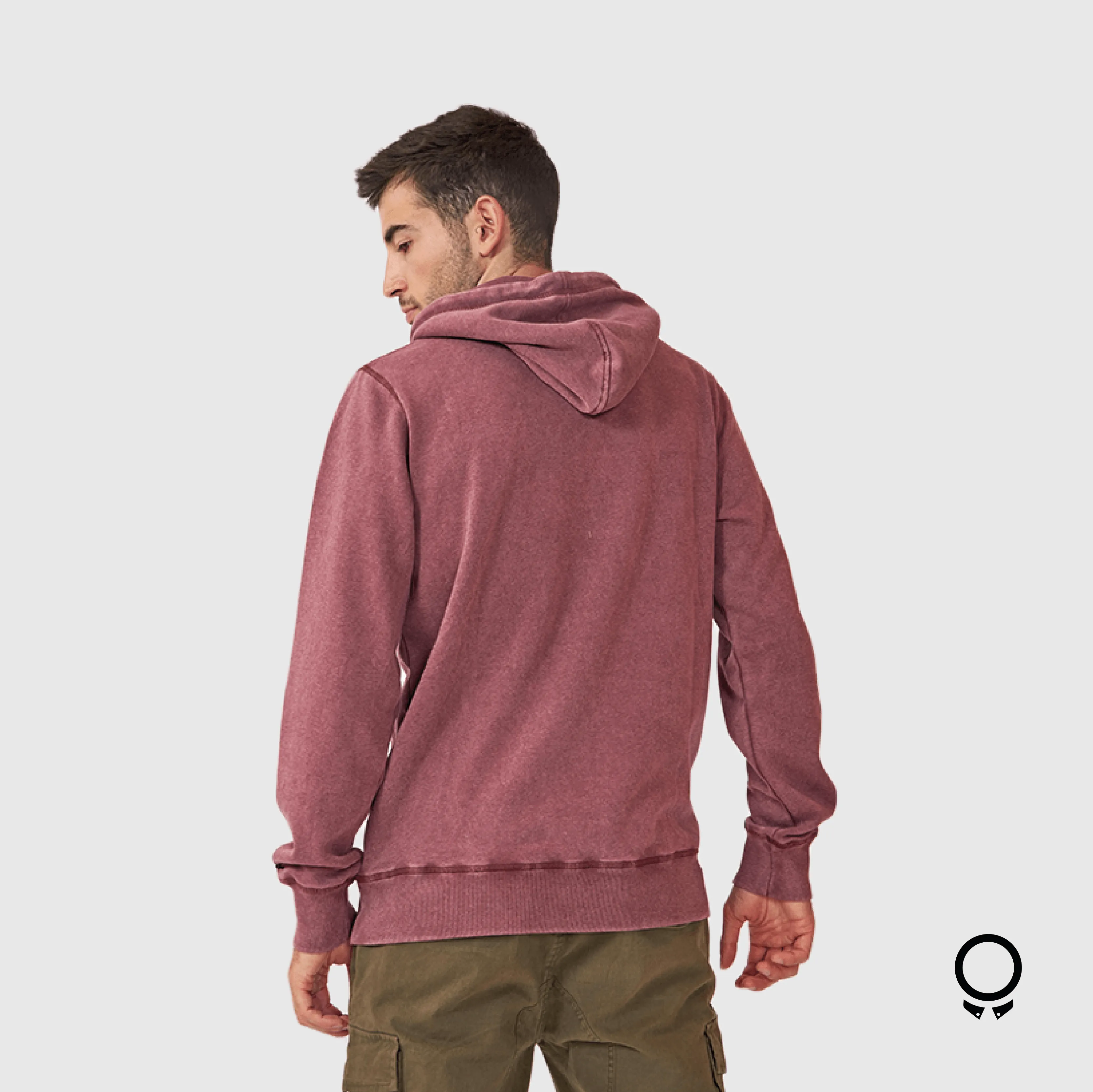 HOODIE N+ HILLS LAVADO BORDO
