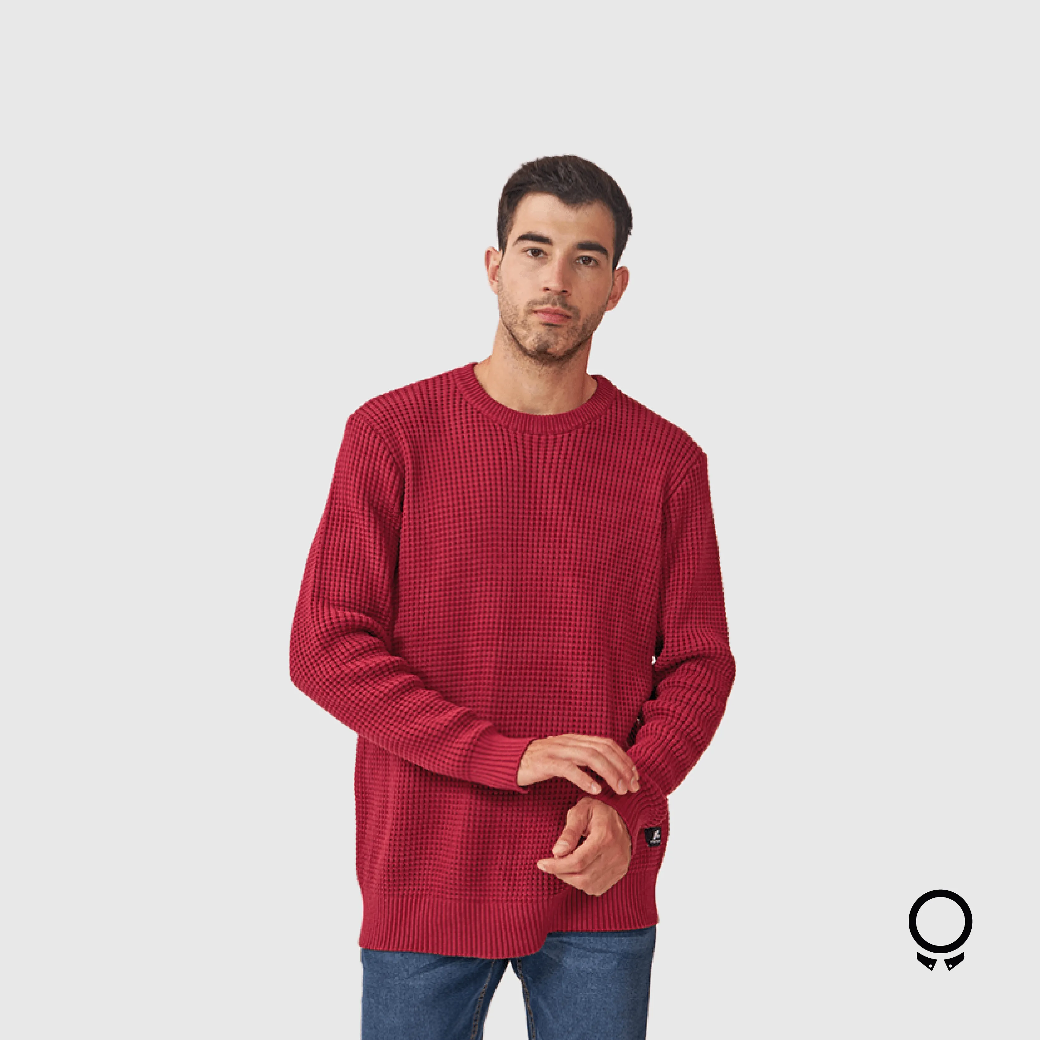 SWEATER N+ ROW BORDO