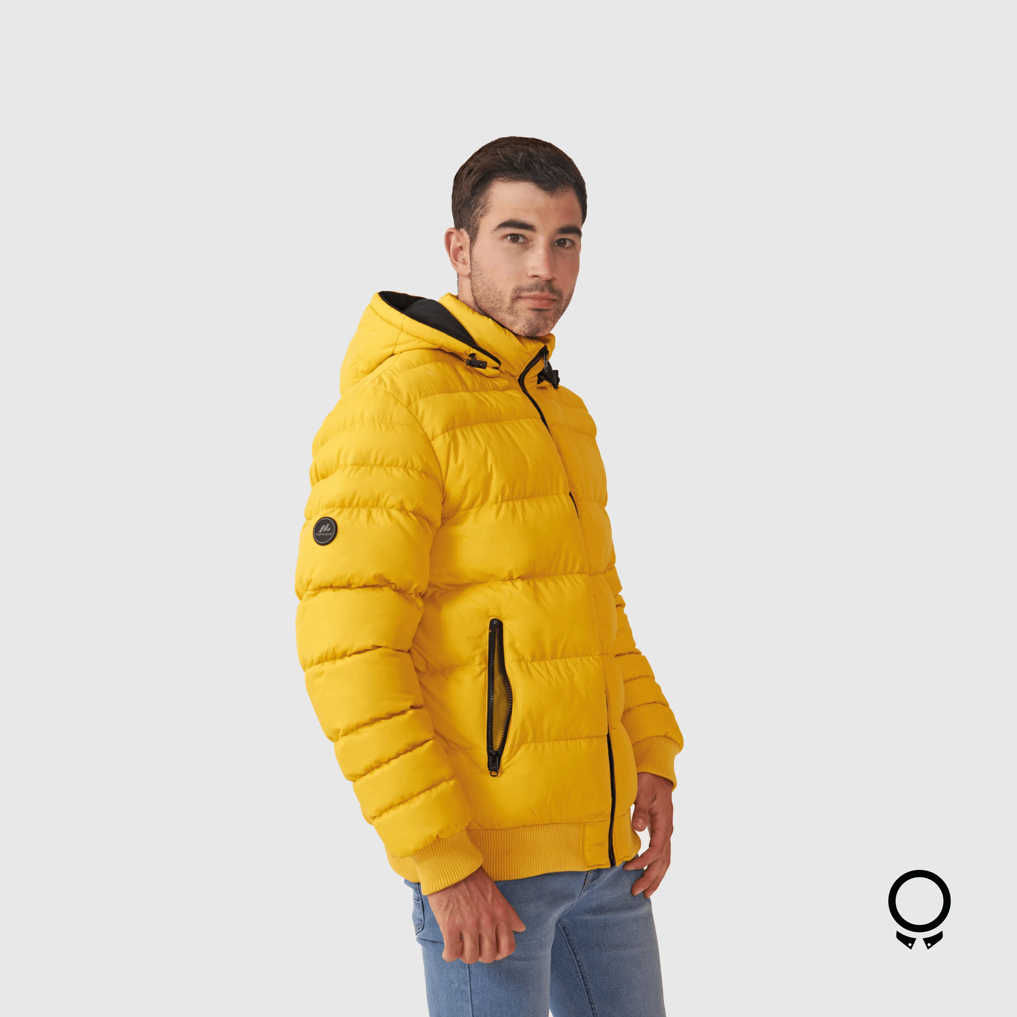 CAMPERA DE PLUMAS N+ BIX AMARILLA