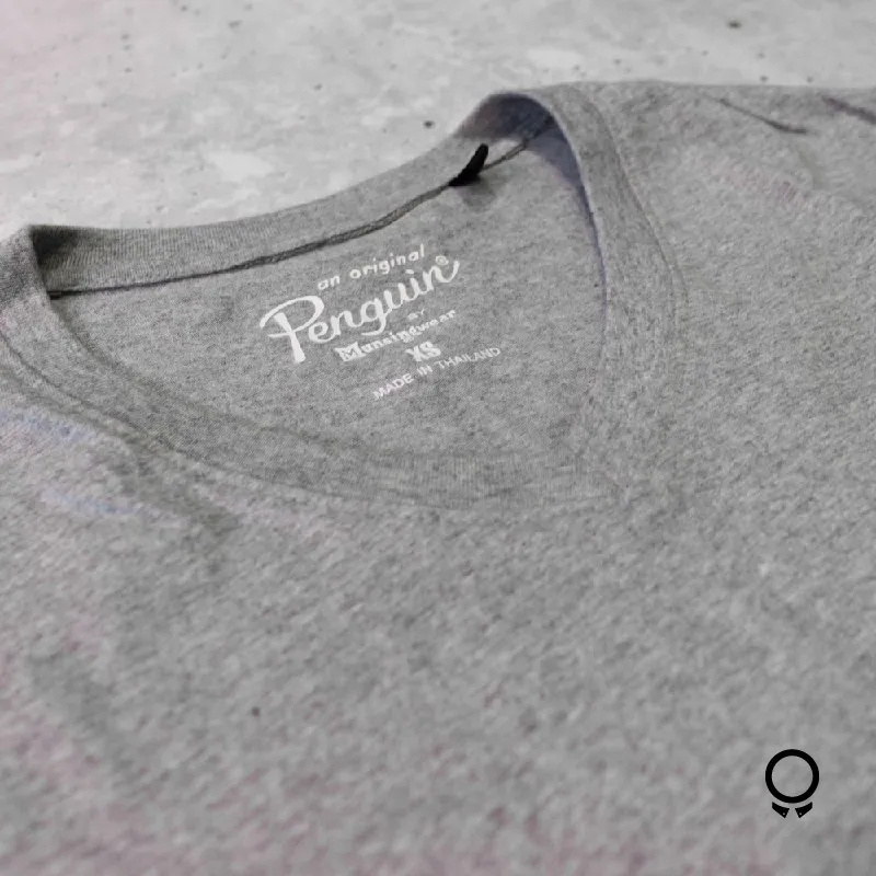 T-SHIRT PENGUIN CUE V GRIS