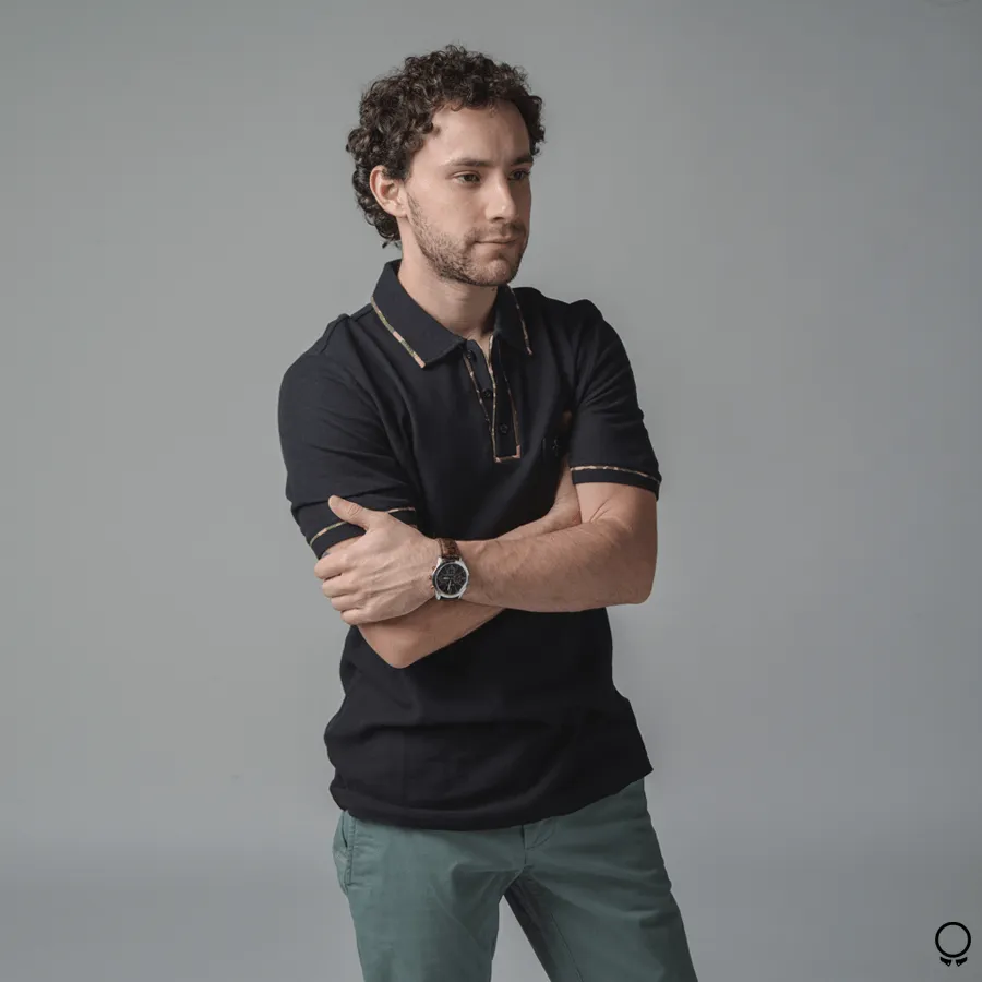 REMERA POLO PENGUIN NEGRA