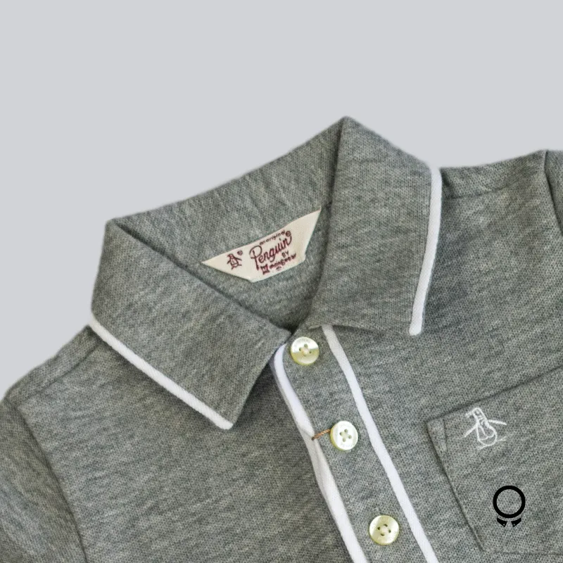 REMERA POLO PENGUIN KIDS GRIS