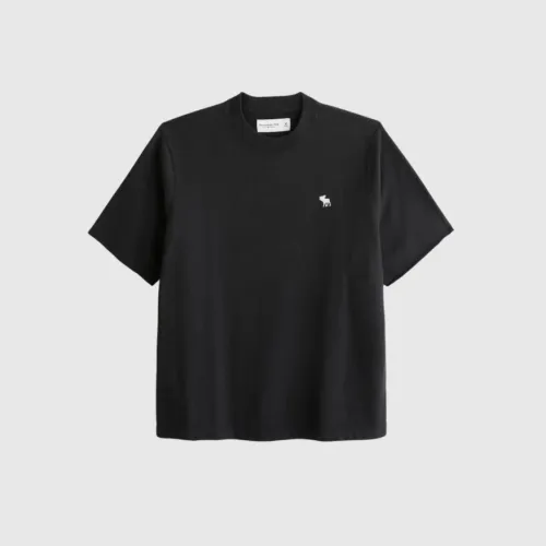 REMERA ABERCROMBIE REGULAR FIT NEGRA