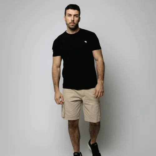 REMERA ABERCROMBIE REGULAR FIT NEGRA