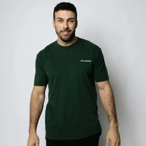 REMERA ABERCROMBIE OVERSIZE VERDE