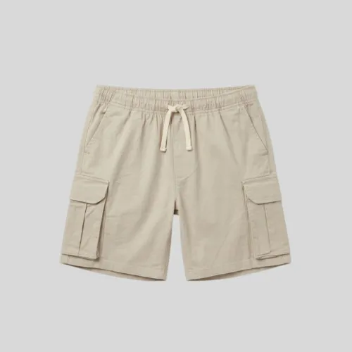 Bermuda Cargo Con Goma Liberato Basics Beige