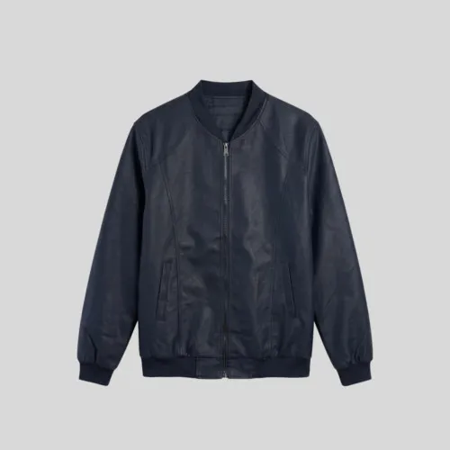 Bomberjacket Liberato Eco Cuero Negro