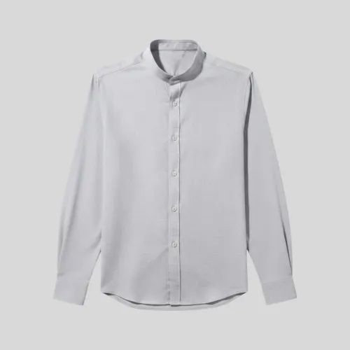 CAMISA LIBERATO BASICS MAO MANGAS LARGAS GRIS JASPEADA