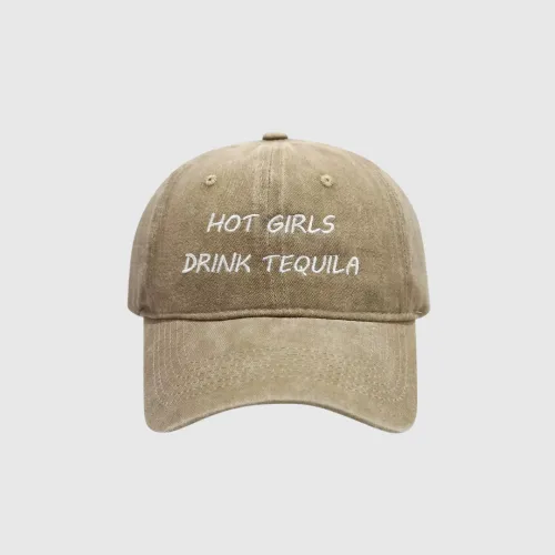 GORRA PA BEIGE GIRLS DRINK TEQUILA