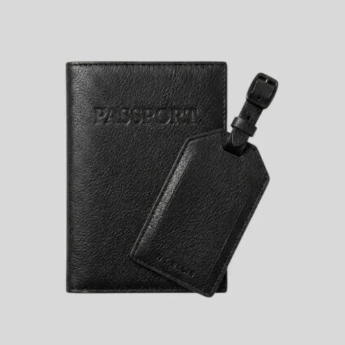 Porta Pasaporte Perry Ellis Negro
