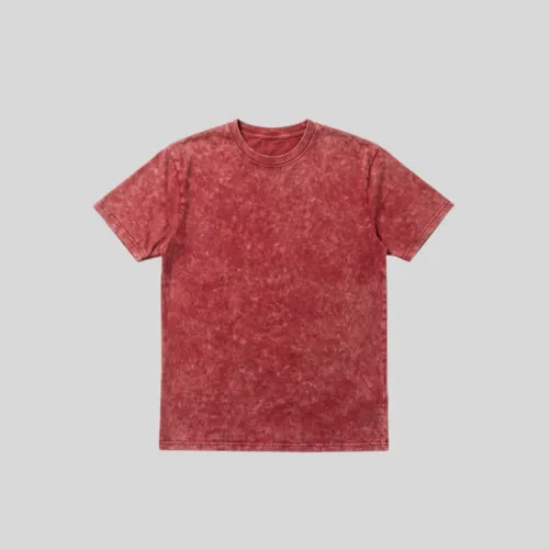 Remera Abercrombie Regular Premium Tee Bordo Jaspeada