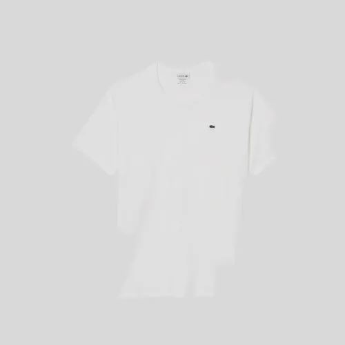 Remera Cuello Redondo Lacoste Blanca