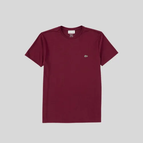 Remera Cuello Redondo Lacoste Bordo