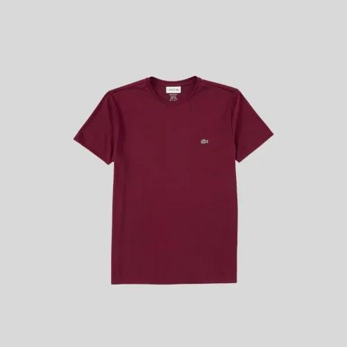 Remera Cuello Redondo Lacoste Bordo