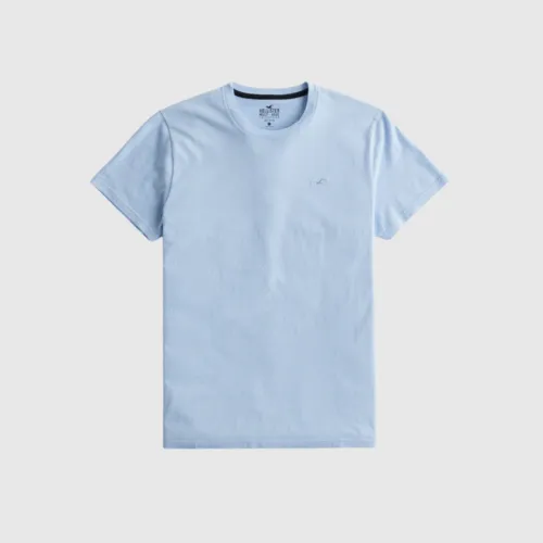 REMERA HOLLISTER REGULAR FIT CELESTE