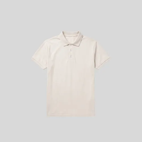 Remera Liberato Basics Cuello Polo Marfil