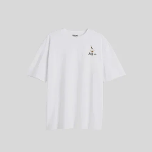 Remera Liberato Oversize Marfil Dive In