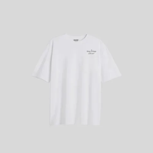 Remera Liberato Oversize Marfil The King Of Kings
