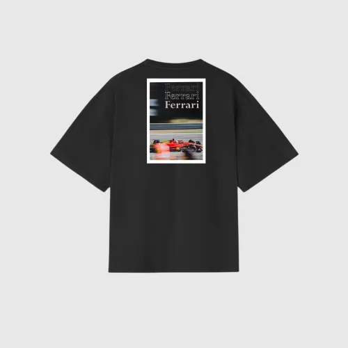 Remera Liberato  Oversize Negra Ferrari