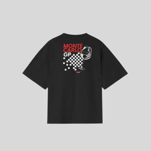 Remera Liberato Oversize Negra Monte Carlos Gp