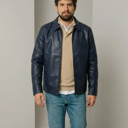 CAMPERA LIBERATO ECO CUERO NEGRO