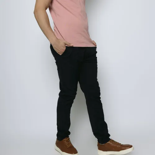 PANTALON LIBERATO BASICS CON GOMA AZUL MARINO