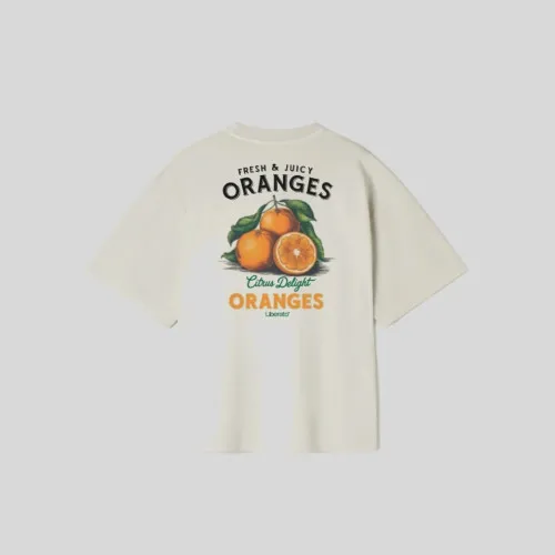 REMERA LIBERATO OVERSIZE BEIGE CITRUS DELIGHT